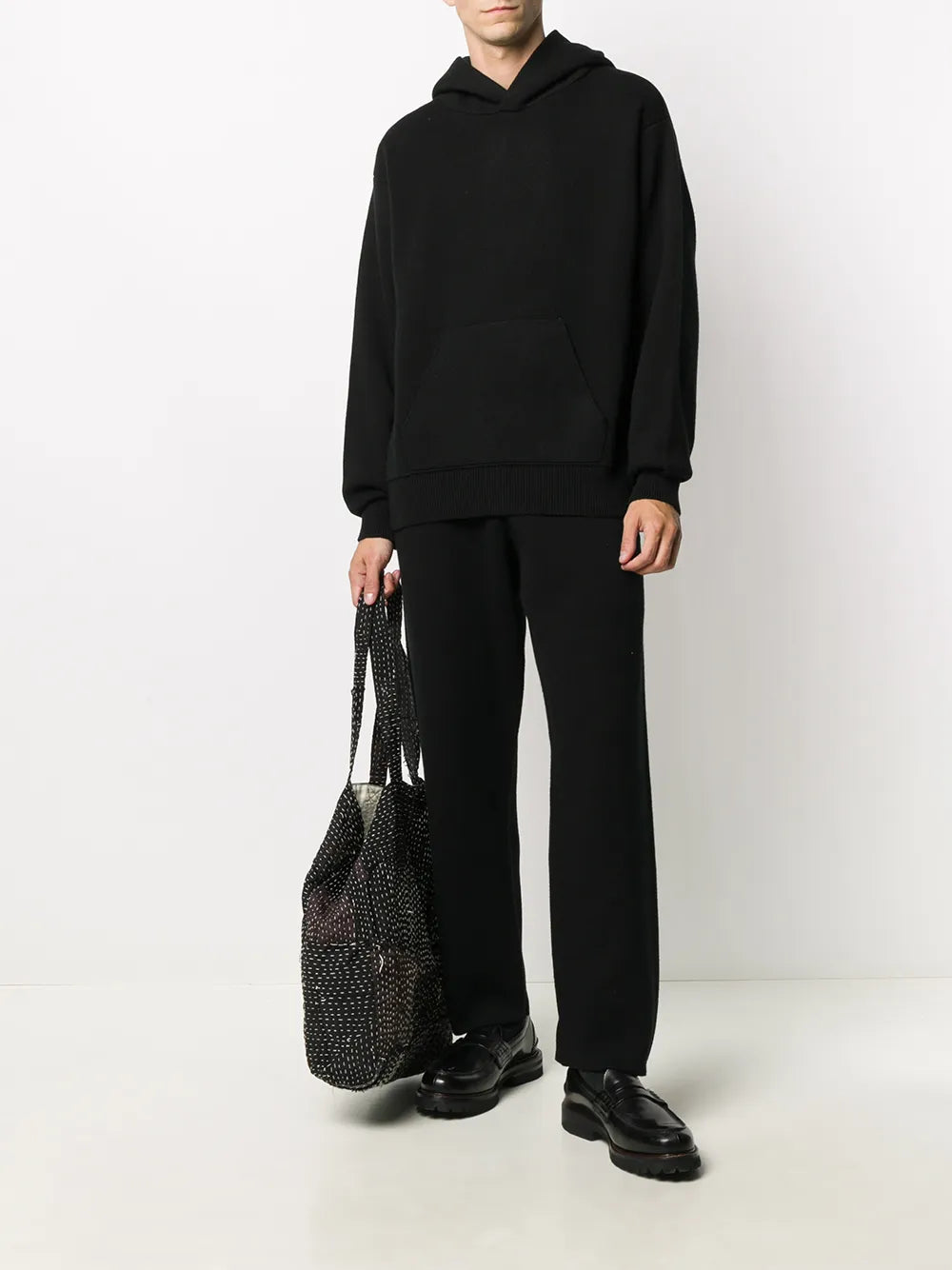 Ideal Rib-Trimmed Oversized Hoodie