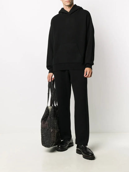Ideal Rib-Trimmed Oversized Hoodie