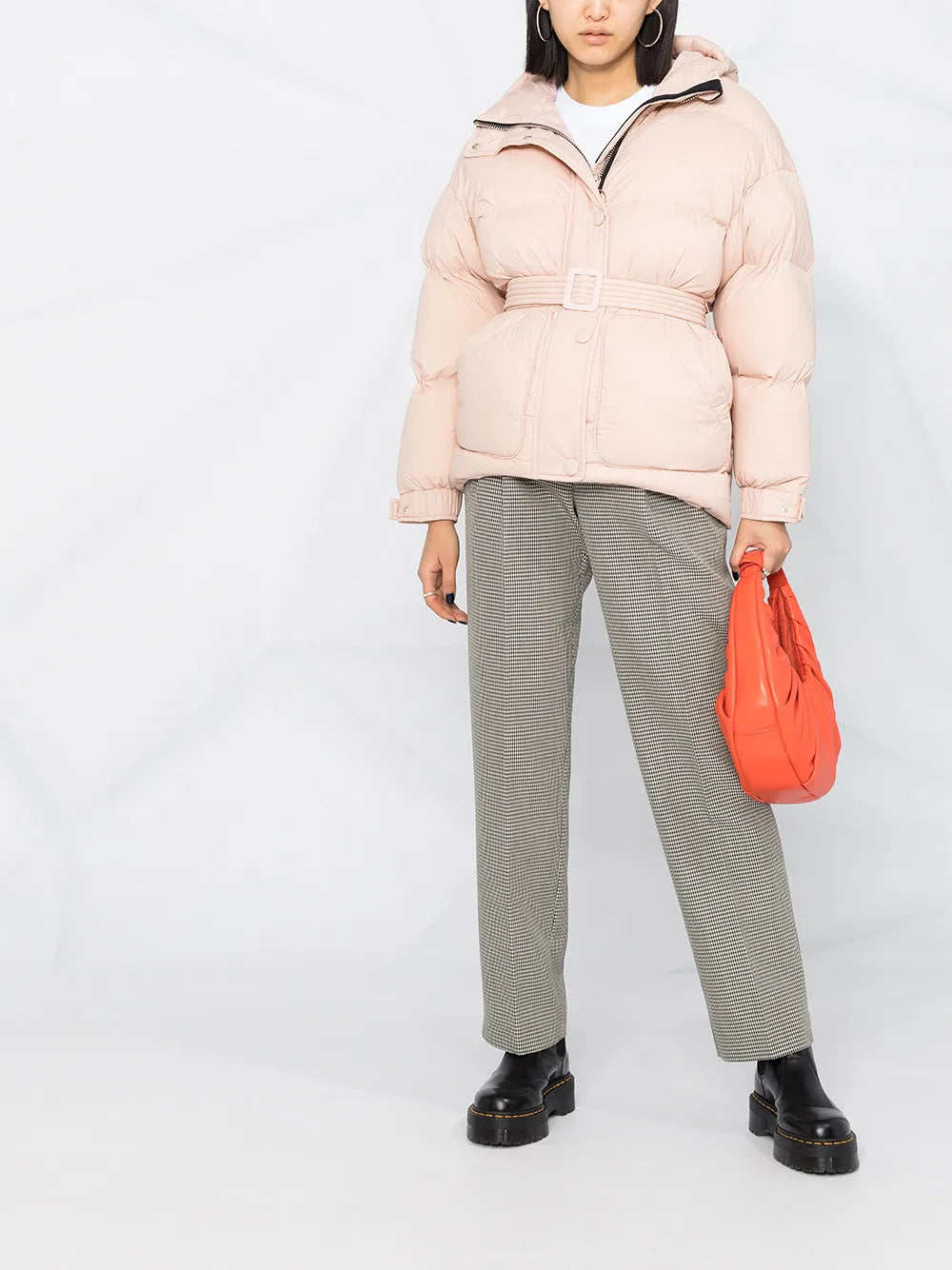 Michlin Belted Puff Jacket
