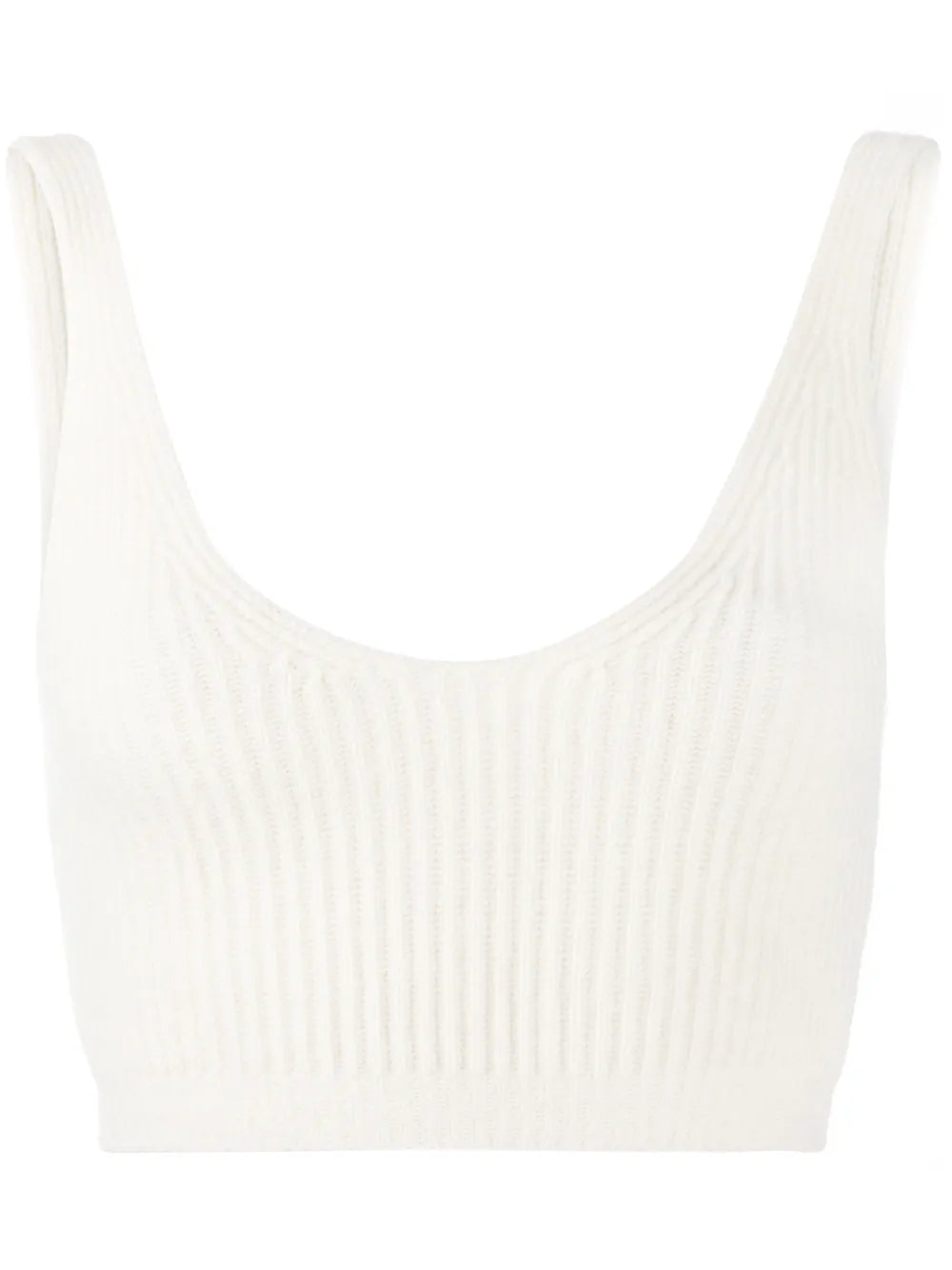 Ribbed Knit Cropped Vest