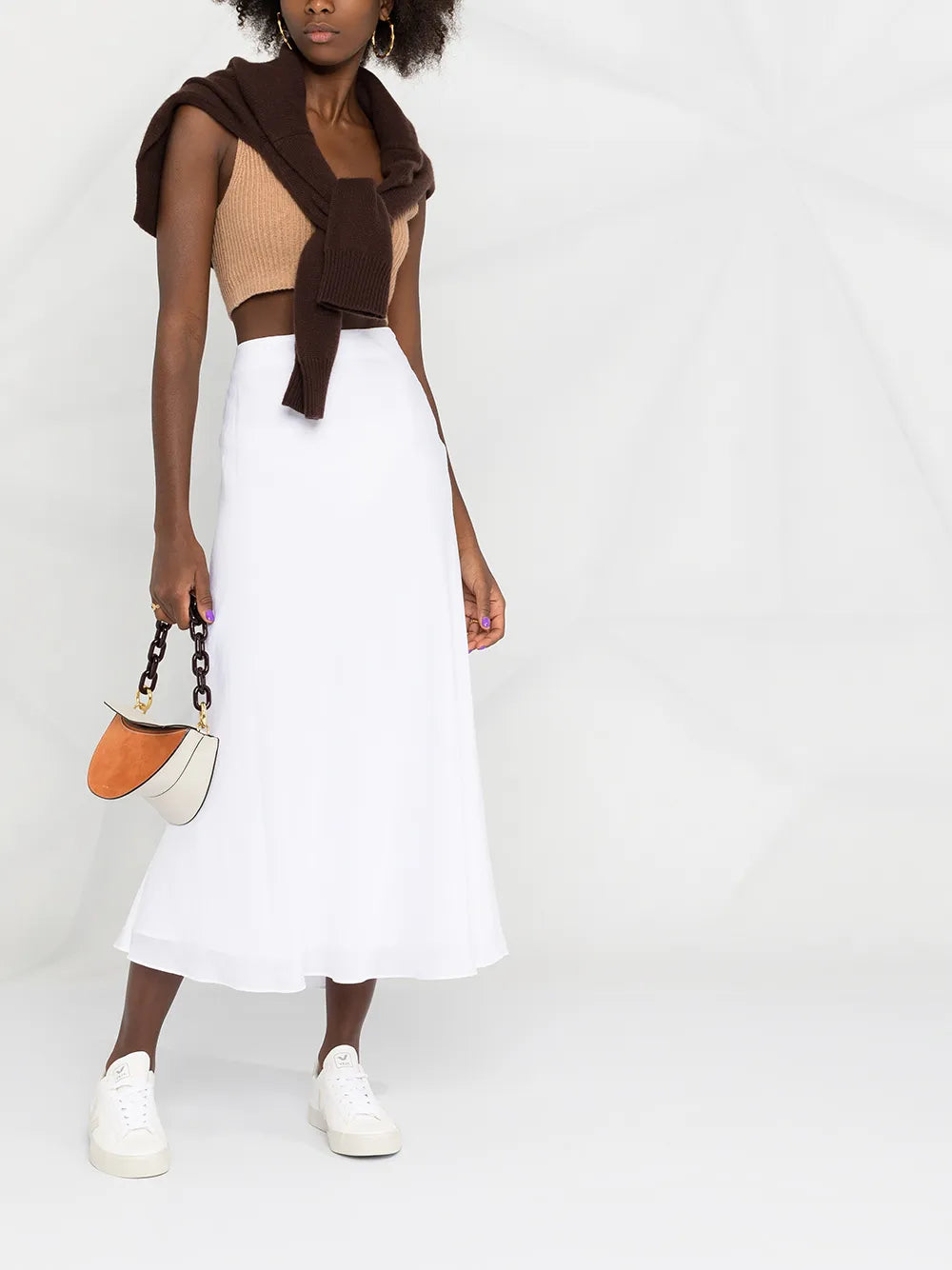 Reese Ribbed-Knit Cropped Vest