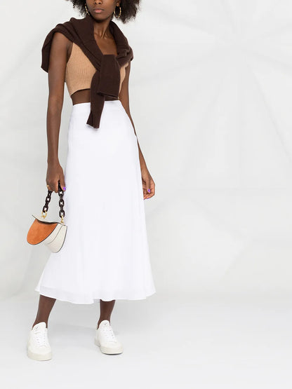 Reese Ribbed-Knit Cropped Vest