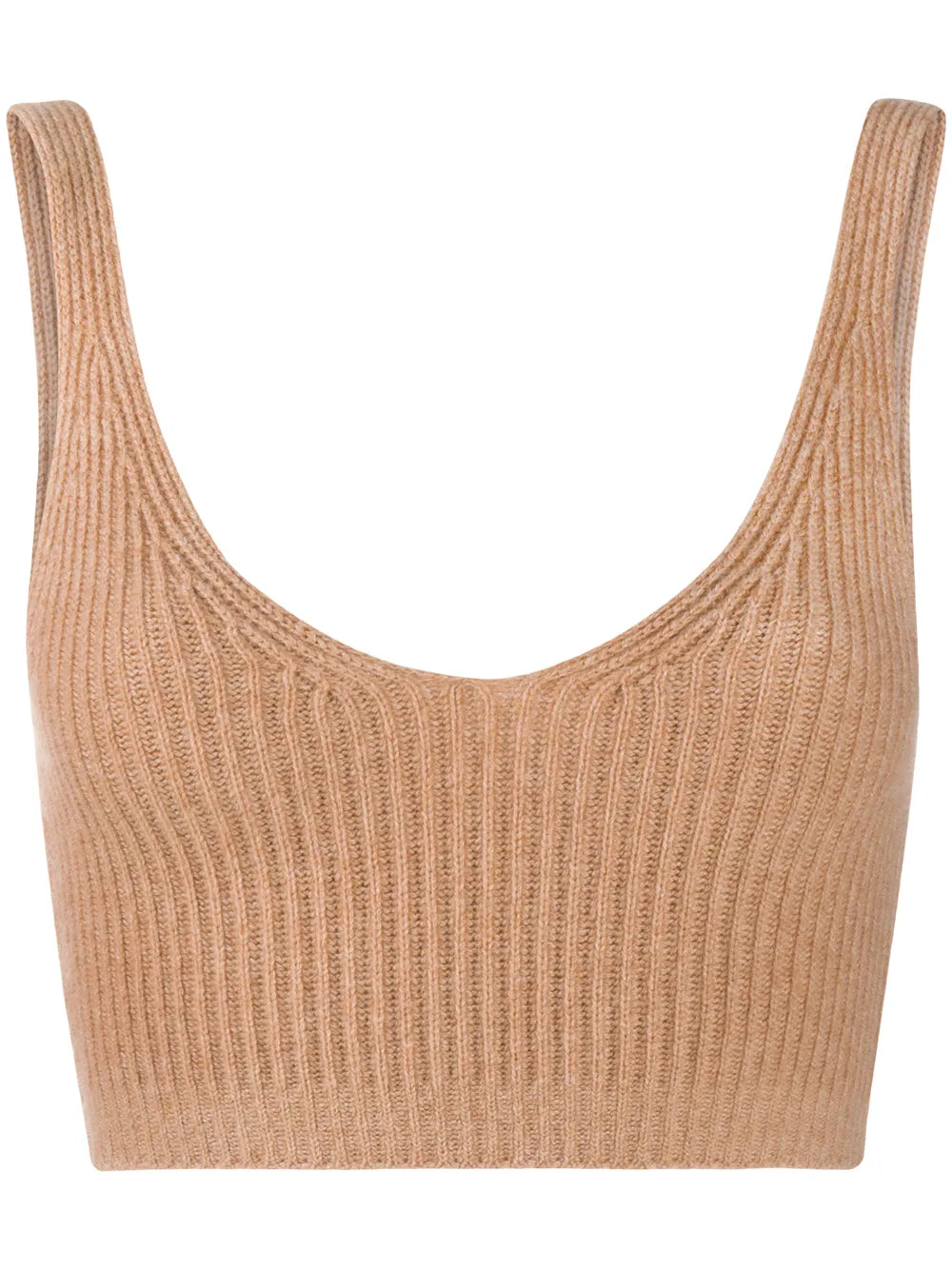 Reese Ribbed-Knit Cropped Vest