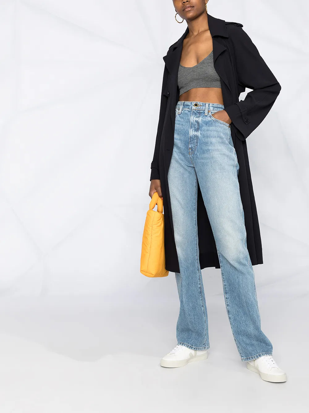 Ribbed-Knit Cropped Top