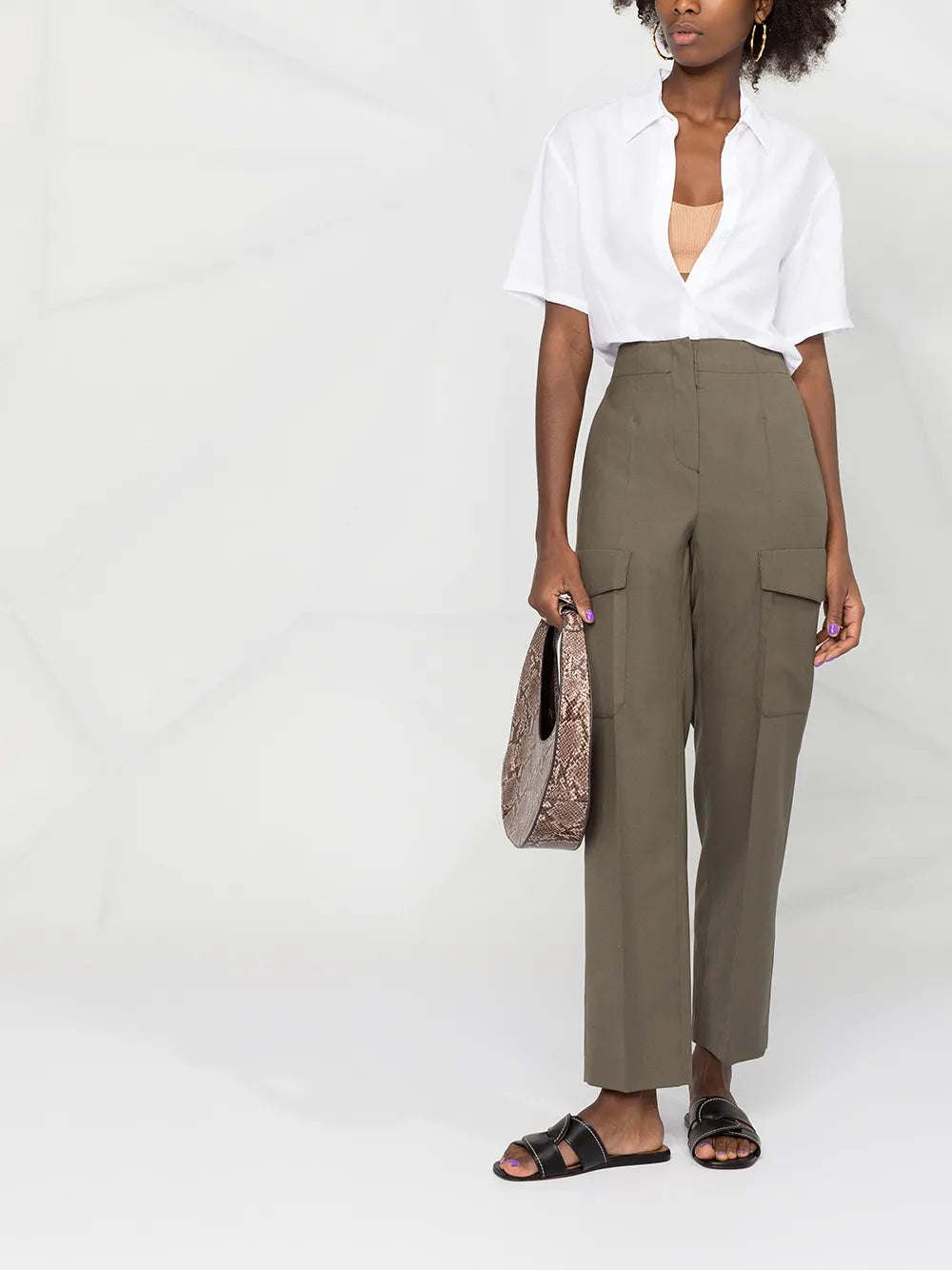 Ribbed-Knit Cropped Top
