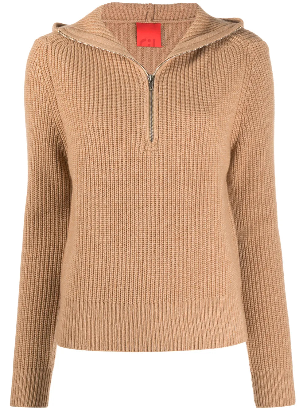 Ribbed-Knit Hoodie