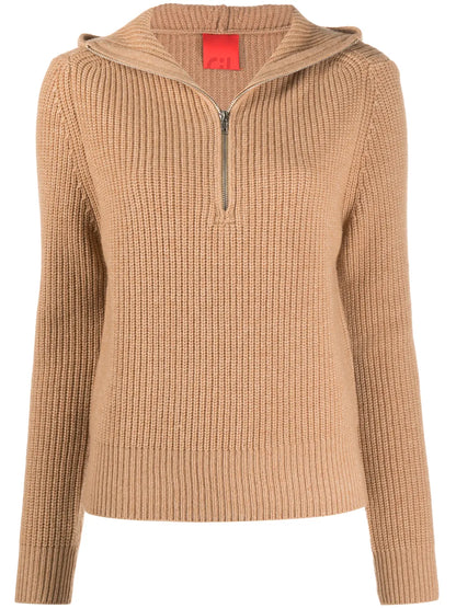 Ribbed-Knit Hoodie