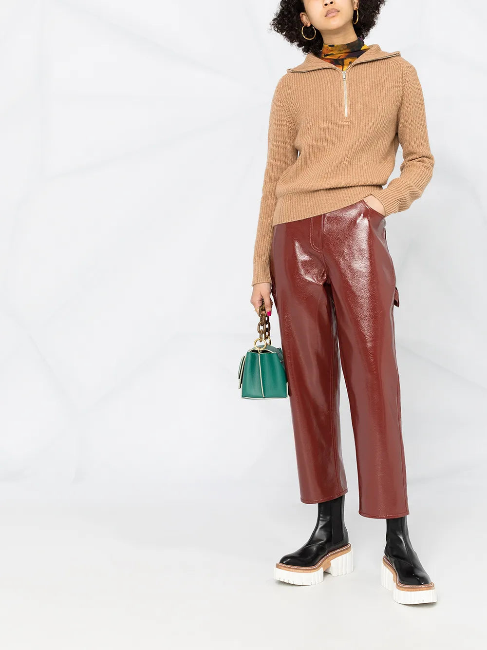 Ribbed-Knit Hoodie
