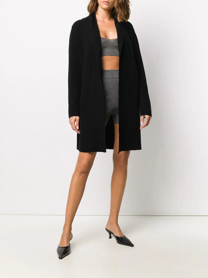 Alexa Ribbed-Knit Biker Shorts