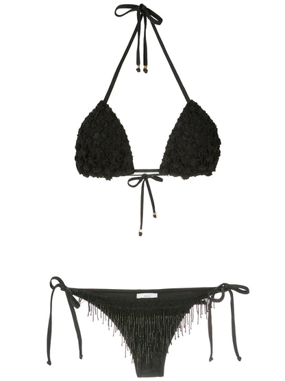 Beaded Embroidery Bikini Set
