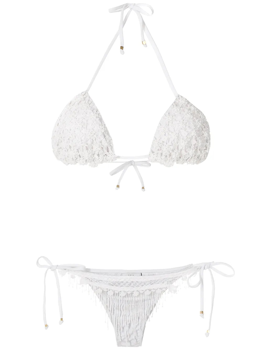 Beaded Embroidery Bikini Set