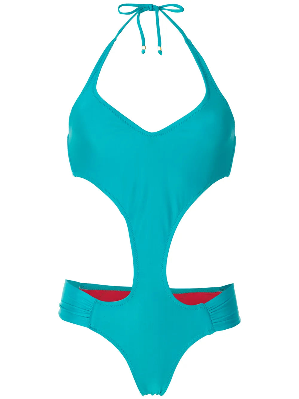 Draped Cut-Out One-Piece