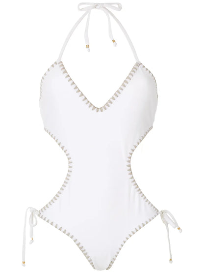 Tie Cut-Out One-Piece