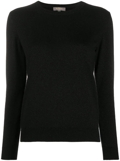 Round Neck Sweater With Lurex