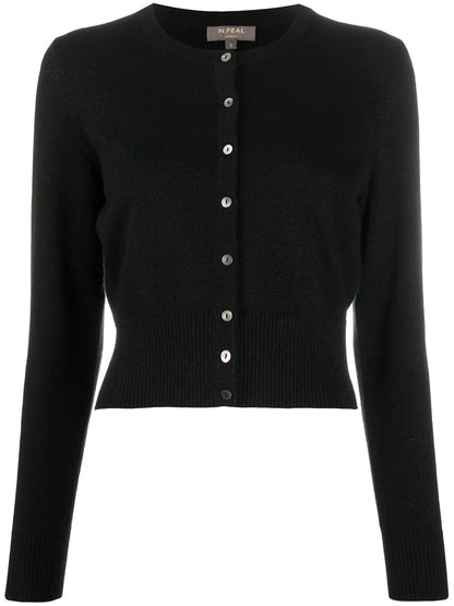 Metallic Threading Cashmere Cardigan