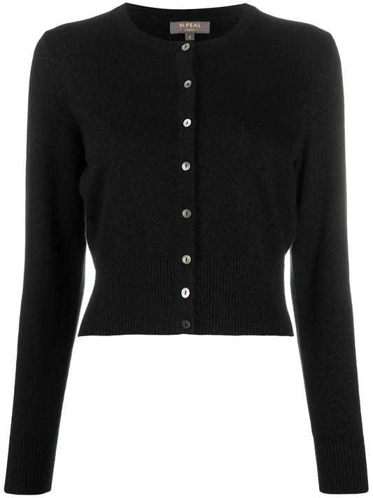 Metallic Threading Cashmere Cardigan
