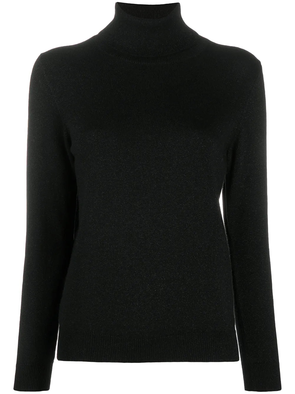 Cashmere Fine Knit Jumper With Roll Neck