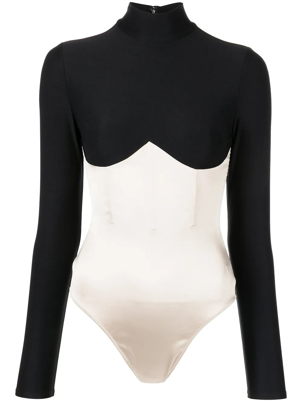 Mock Neck Long-Sleeve Bodysuit
