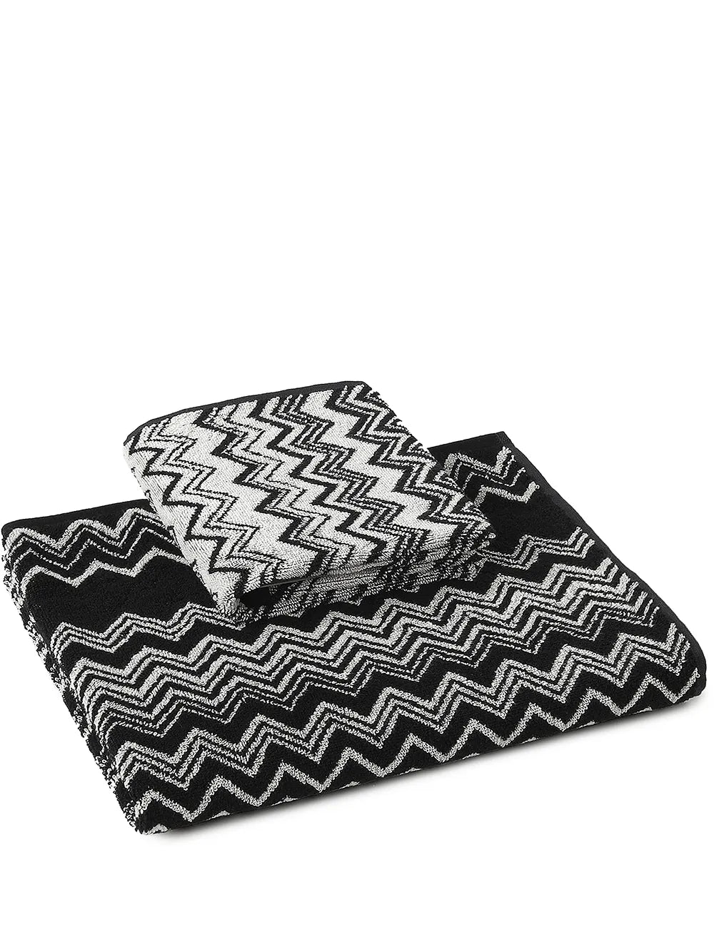 Keith Chevron Print Towels (Set Of 2)