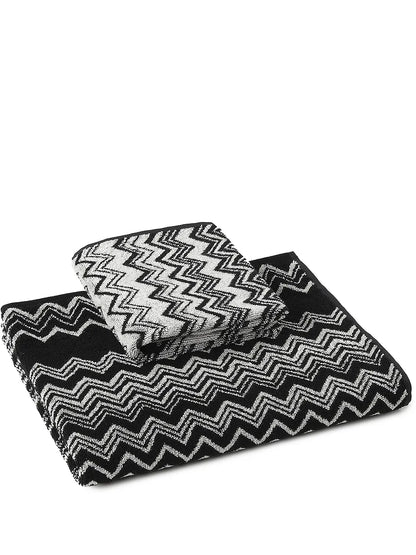 Keith Chevron Print Towels (Set Of 2)