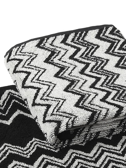 Keith Chevron Print Towels (Set Of 2)