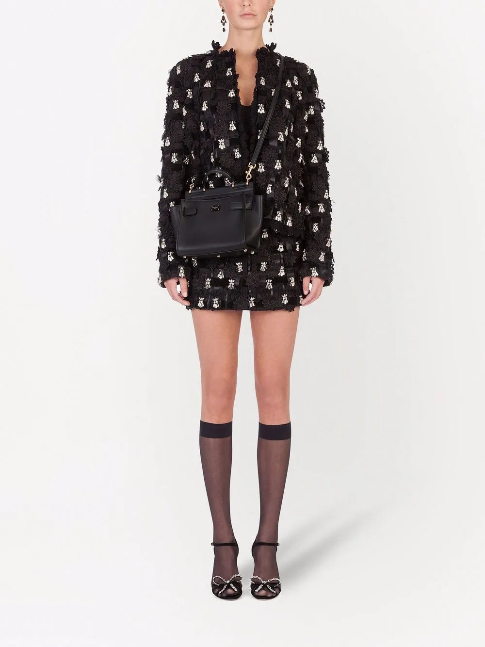Embellished A-Line Miniskirt