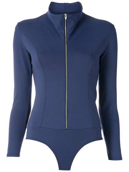 Zipped Long Sleeves Bodysuit