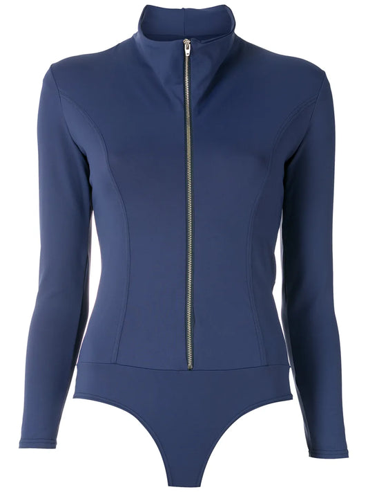 Zipped Long Sleeves Bodysuit