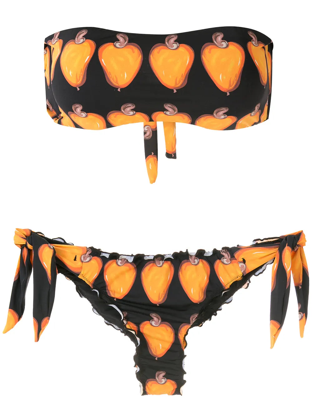 Frufru Printed Bandeau Bikini Set