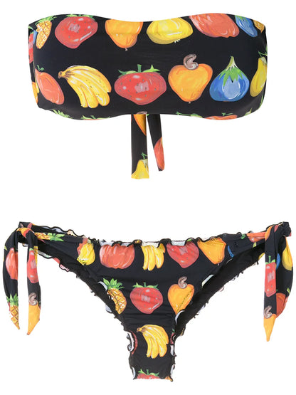 Frufru Bandeau Bikini Set