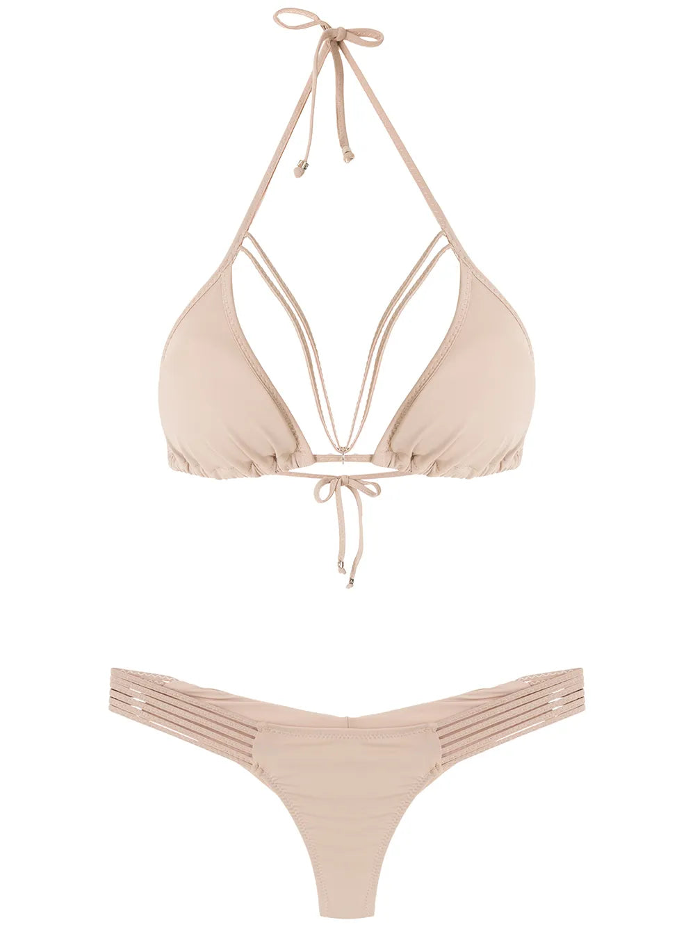 Straps Triangle Bikini Set