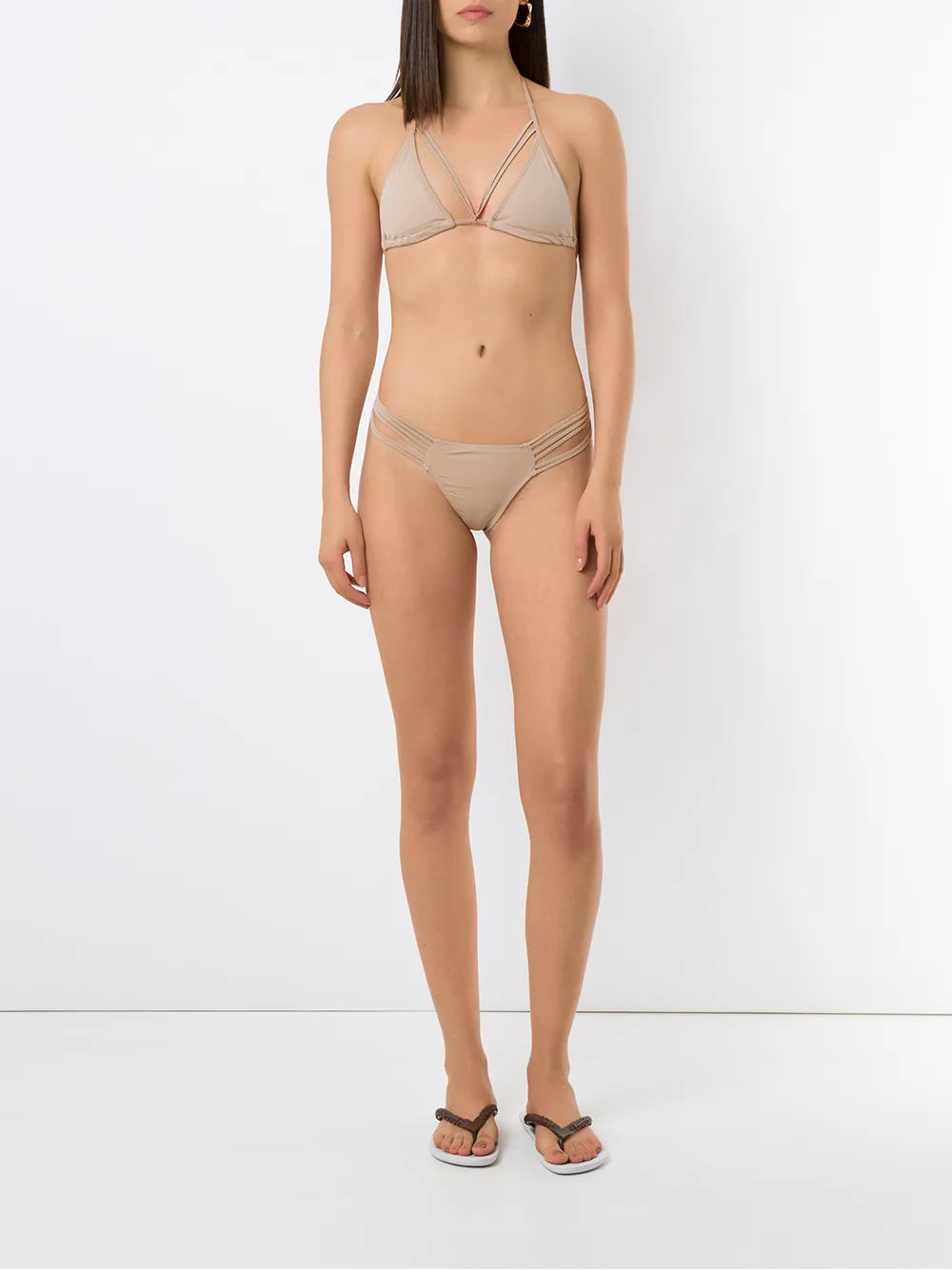 Straps Triangle Bikini Set