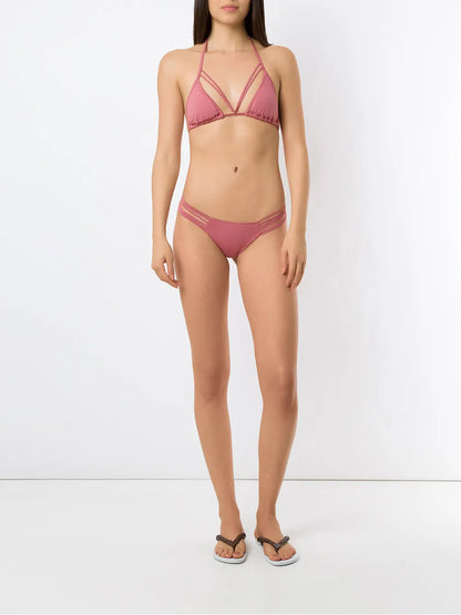 Straps Triangle Bikini Set