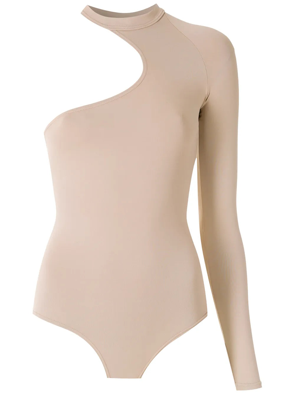 Asymmetric Long Sleeve Bodysuit