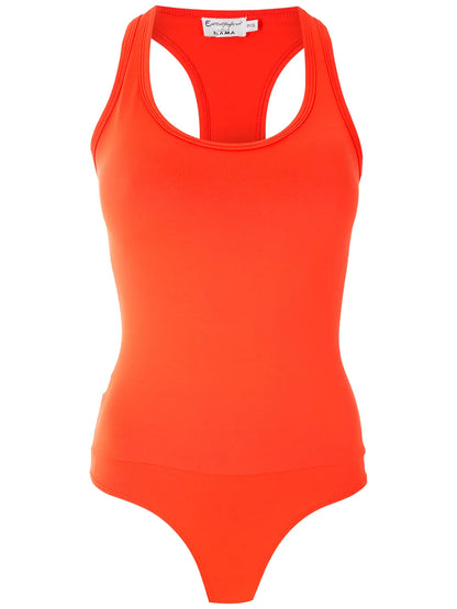 Plain Racer Back Bodysuit