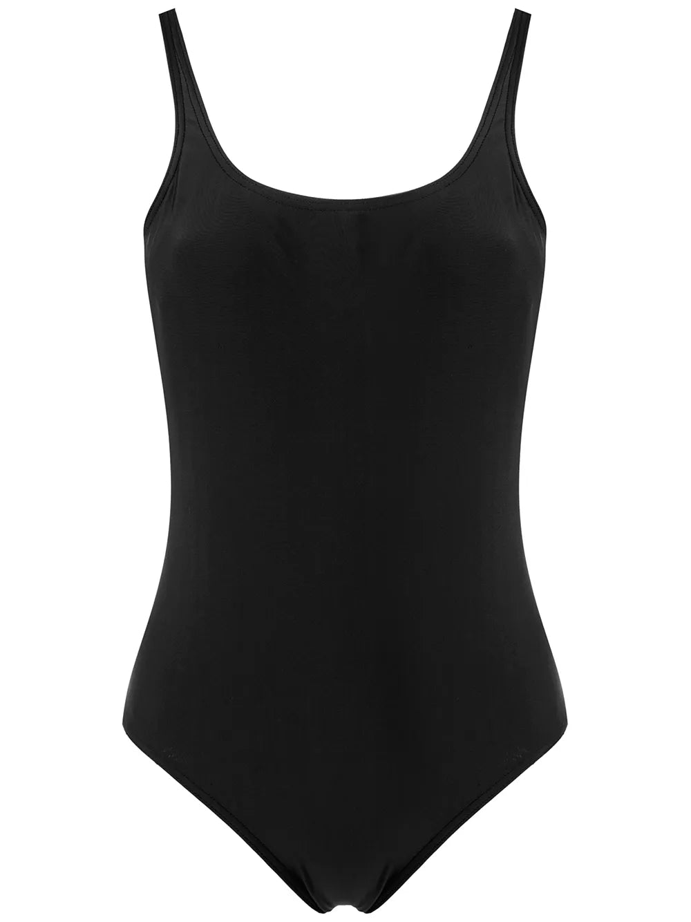 Plain Plunging Back One-Piece