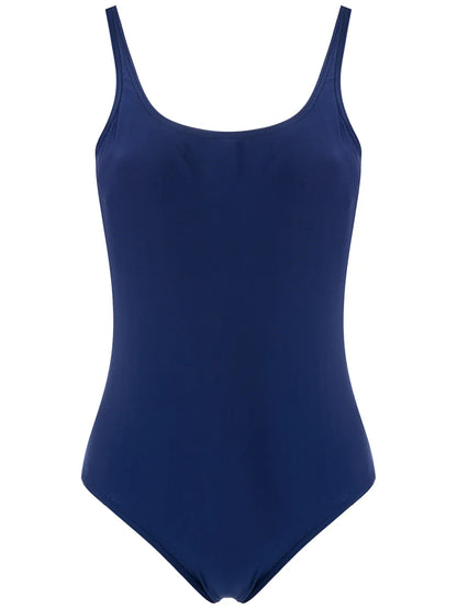 Plain Plunging Back One-Piece