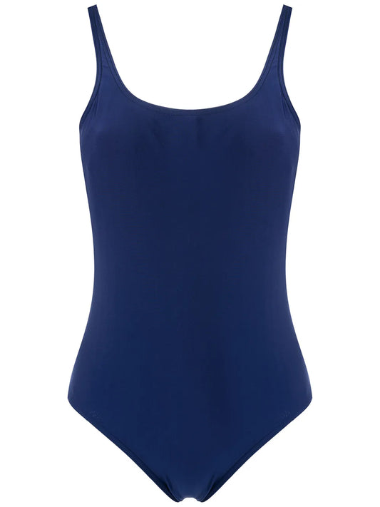 Plain Plunging Back One-Piece