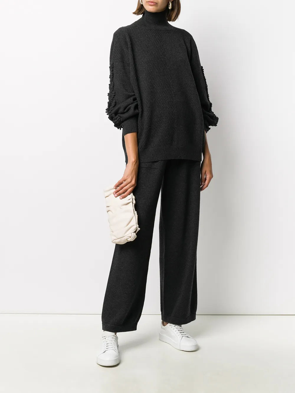 Flared Knitted Trousers