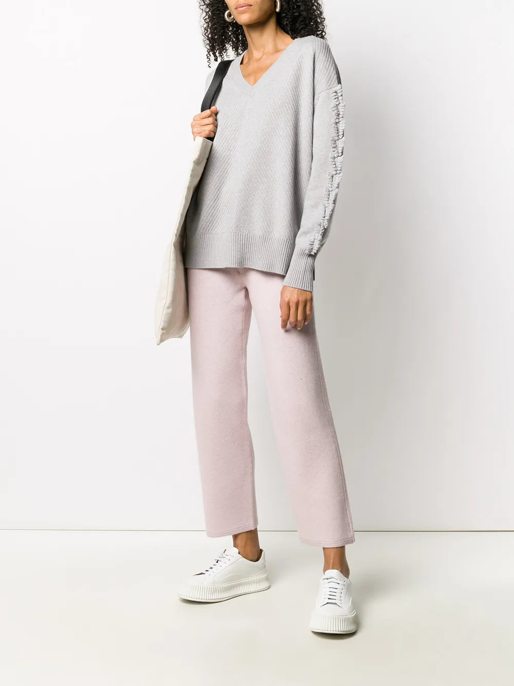 Textured Sleeve Jumper