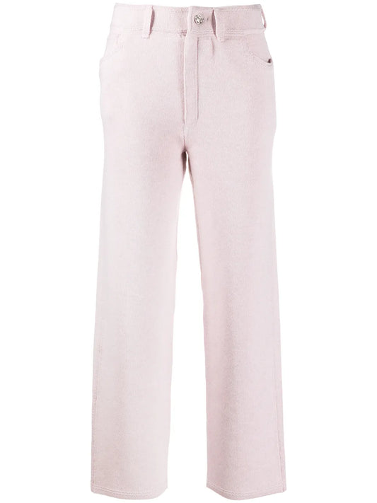 High-Rise Straight-Leg Trousers