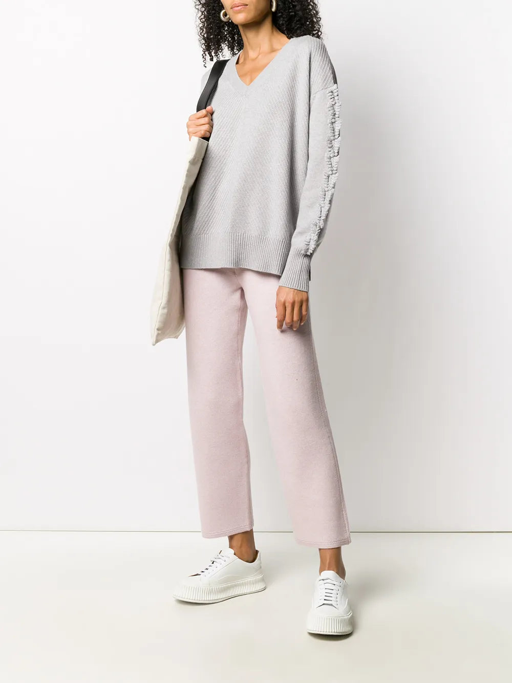 High-Rise Straight-Leg Trousers