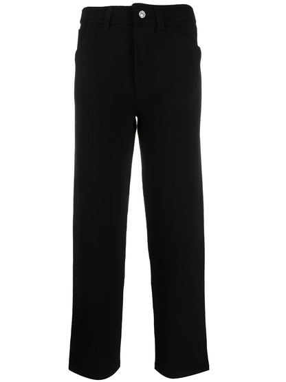 High-Rise Straight-Leg Trousers