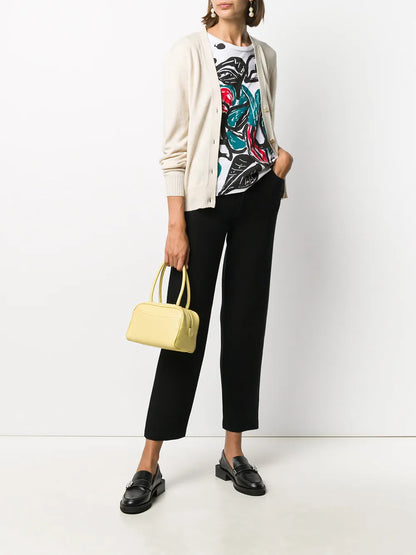 High-Rise Straight-Leg Trousers
