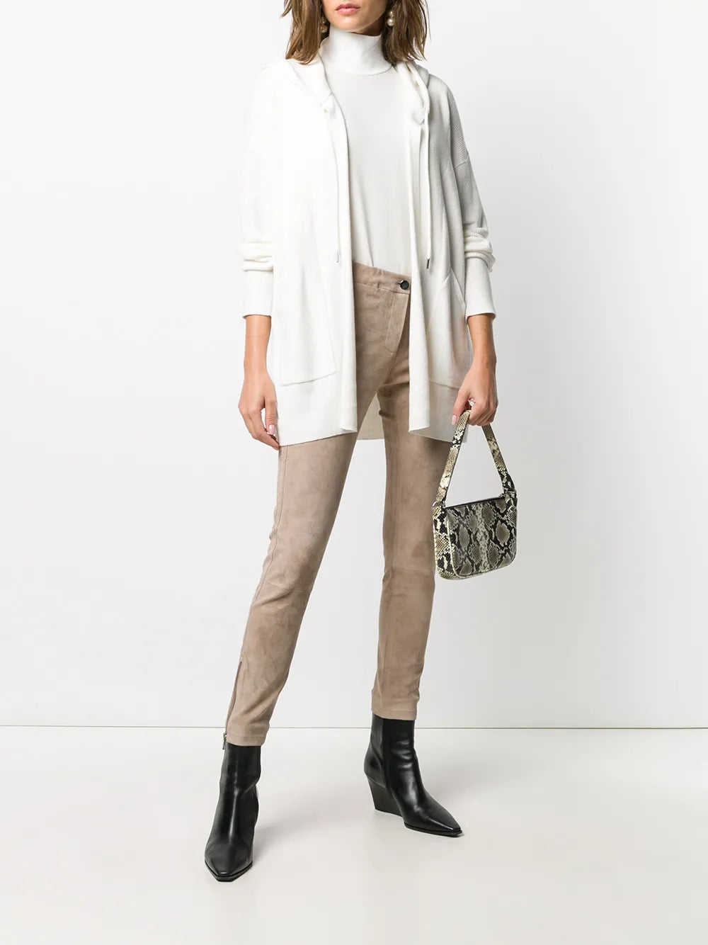 Suede Skinny Trousers