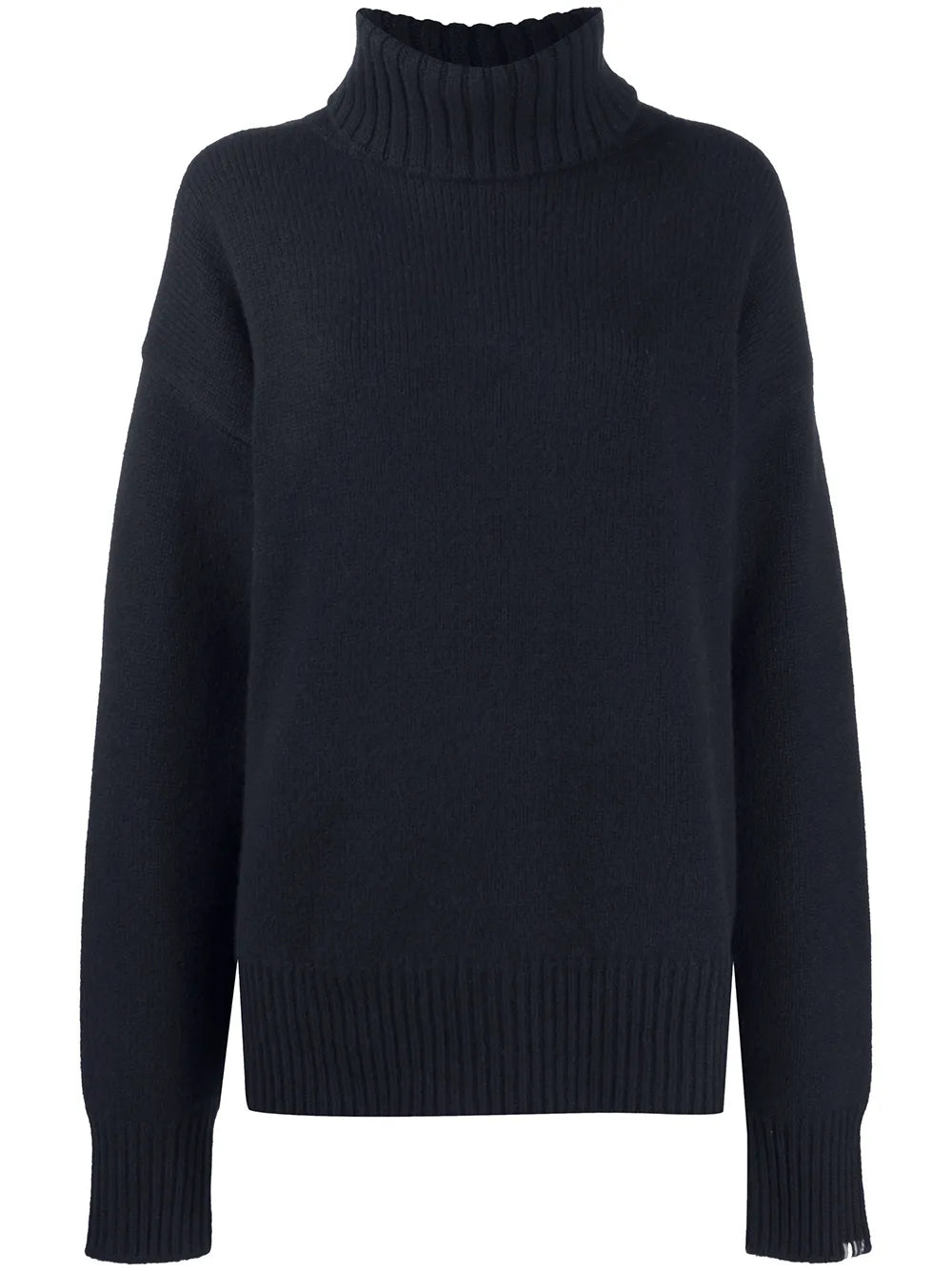 Roll Neck Rib-Trimmed Jumper