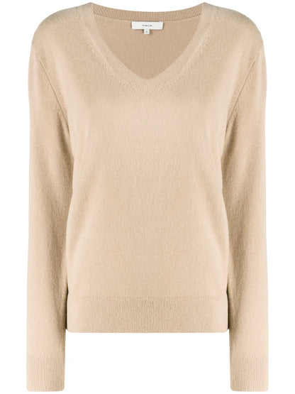 V-Neck Knitted Jumper