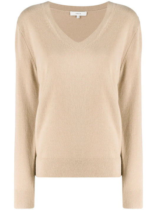 V-Neck Knitted Jumper