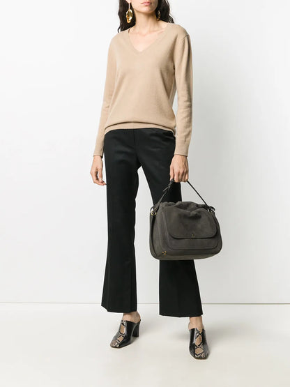 V-Neck Knitted Jumper