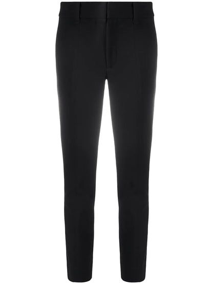 High-Waist Cropped Skinny Trousers